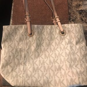 Authentic White Michael Kors purse